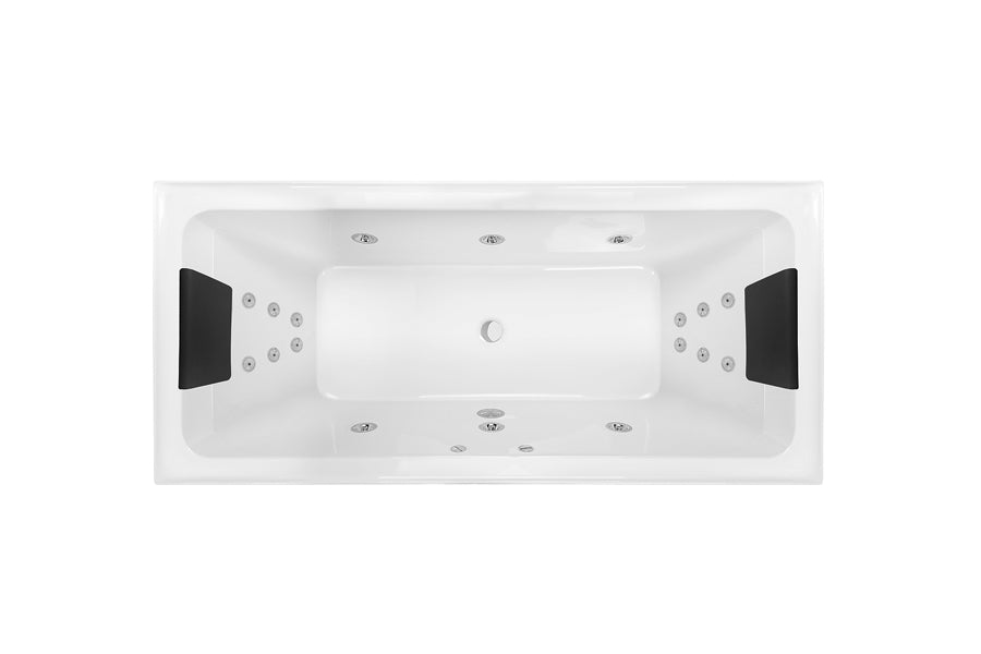 Decina SD1790DVSPAWC San Diego 1790mm 16 Jet Dolce Vita Spa Bath