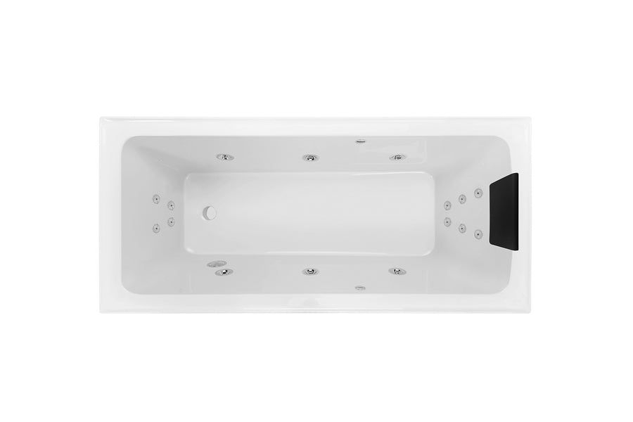 Decina SHEN1400DVSPAWC Shenseki 1395mm 16 Jet Dolce Vita Spa Bath