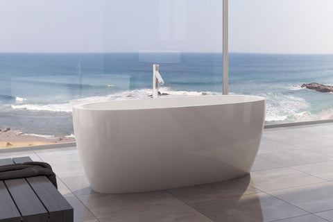 Decina SH1600W Sheraton 1600mm White Freestanding Bath