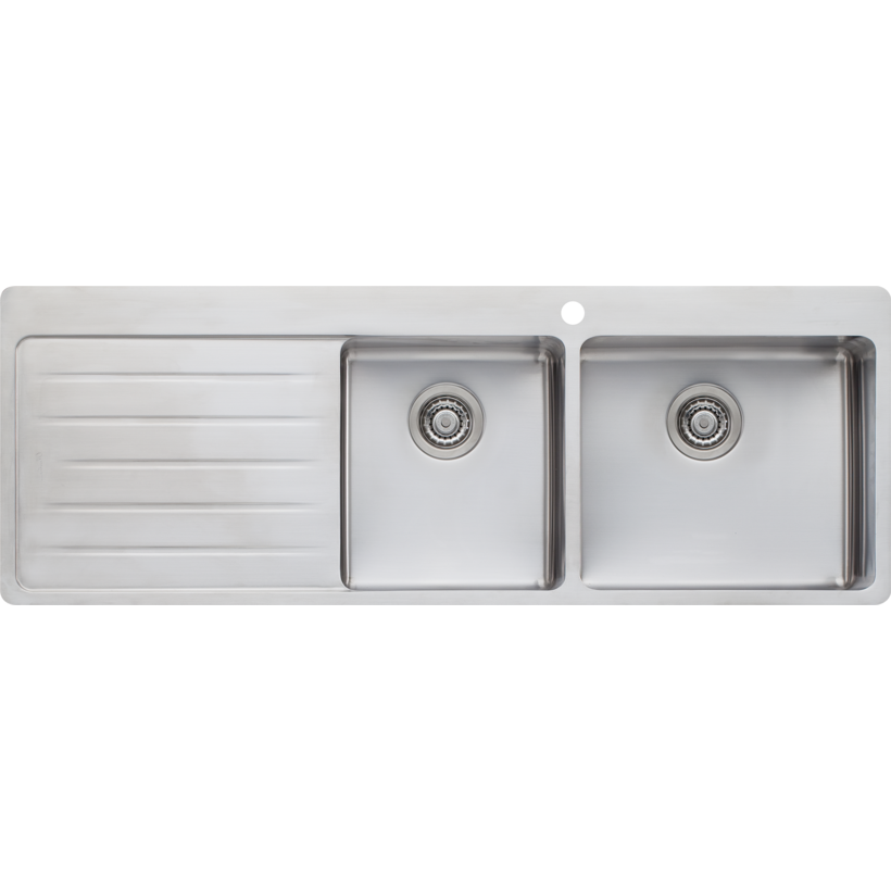 Oliveri SN1012 Sonetto 1 & 3/4 Bowl Topmount Sink With Drainer