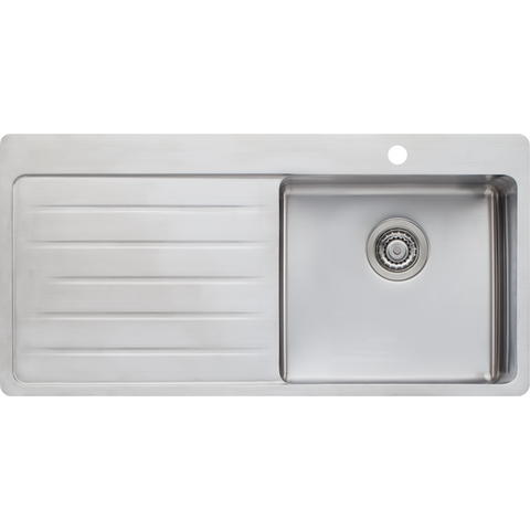 Oliveri SN1022 Sonetto Single Bowl Topmount Sink With Drainer