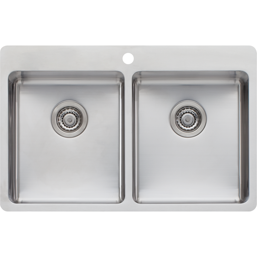 Oliveri SN1064 Sonetto Double Bowl Topmount Sink