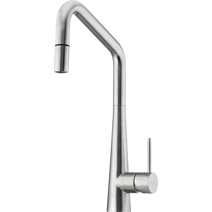 Oliveri SS2575 Essente Stainless Steel Square Goose Neck Pull Out Mixer