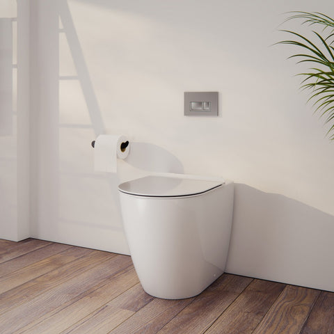 Arcisan SY04182 Synergii Wall Faced Pan, in-wall Cistern, Xoni Flush Panel with Slim Line Seat