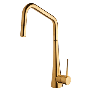 Armando Vicario TINKD-BG Brushed Gold Kitchen Mixer with Pull-out