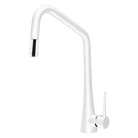 Armando Vicario TINKD-W White Kitchen Mixer with Pull-out