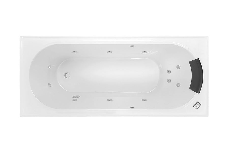 Decina TU1790CNSPAWC Turin 1790mm 12 Jet Contour Spa Bath