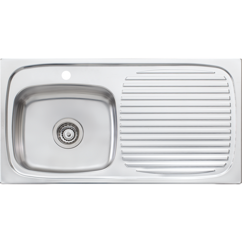 Oliveri UF01 Ultraform Single Bowl Sink With Drainer