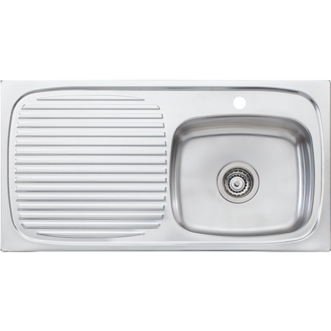 Oliveri UF02 Ultraform Single Bowl Sink With Drainer