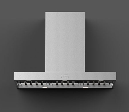Whispair X5S09S6.OU/T Stockholm 90cm Wall Hung Canopy Top Ducted KleenAir Ultra 1680m3/hr