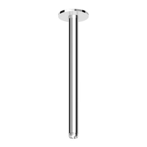 Zucchetti Z93024 Ceiling Mounted Shower Arm - 300mm - Round Cover Plate