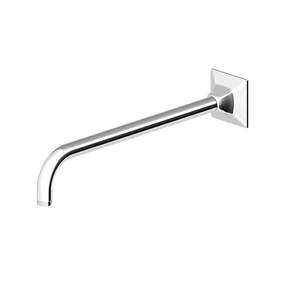 Zucchetti Z93025 Wall Mounted Shower Arm - Square Cover Plate