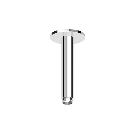 Zucchetti Z93026 Ceiling Mounted Shower Arm - 130mm - Round Cover Plate
