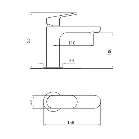 Zucchetti ZKK698 Nikko Basin Mixer